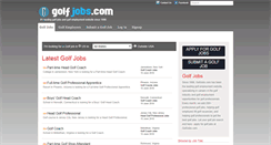Desktop Screenshot of golfjobs.com