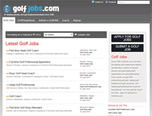 Tablet Screenshot of golfjobs.com